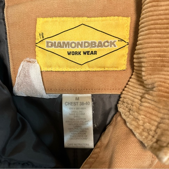 Diamond Back Work Jacket size M - Picture 8 of 9
